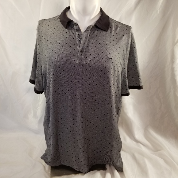 Michael Kors Other - Michael Kors Mens Polo Shirt Gray Black Large